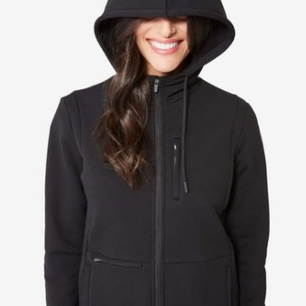 Black Figs Scrubs Hoodie Zip Up Small